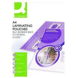 Q-CONNECT A4 Sticky-Backed Laminating Pouches 250 Micron Pk 25-KF24056