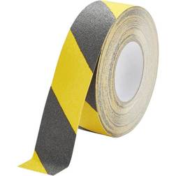 Durable Skridsikker tape DURALINE GRIP color 50mm Sort/Gul