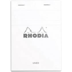 Rhodia Top-Stapled Notepad Ice, Ruled, 4" x 6"