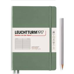 Leuchtturm Hardcover Ruled A5 Notebook, Olive