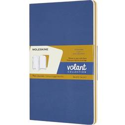 Moleskine Volant Journals Large Plain Forget.Blue Amber.Yellow