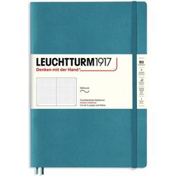 Leuchtturm1917 Dotted Softcover Notebook Stone Blue, 7" x 10"