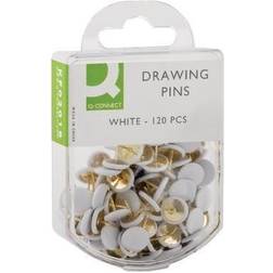Q-CONNECT Drawing Pins (Pack of 1200) White