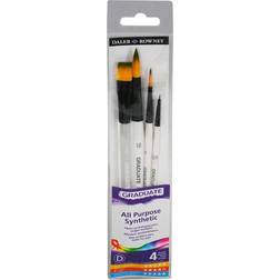 DR Daler Rowney Graduate 4 Brush Synthetic Watercolour Set