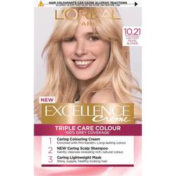 L'Oréal Paris Excellence Creme Permanent Hair Dye, 10.21 Light Pearl Blonde