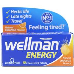 Vitabiotics Wellman Orange Energy Effervescent Tablets