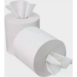 2Work 1-Ply Mini Centrefeed Roll 120m White (12 Pack)