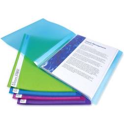 Rapesco A4 Flexi Display Book 40 Pocket Assorted Colours Pack 10