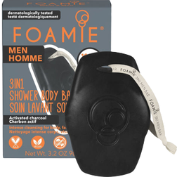 Foamie Men 3-In-1 Shower Bar Activated Charcoal 90g