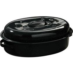 Premier Housewares Black Enamel with lid 6 L 31 cm