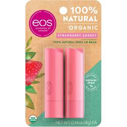 EOS USDA Organic Lip Balm Strawberry Sorbet Lip Care to Moisturize Dry Lips 100% Natural and Gluten Free Long Lasting Hydration 2
