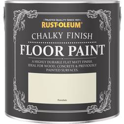 Rust-Oleum Chalky Finish Floor Paint White 2.5L