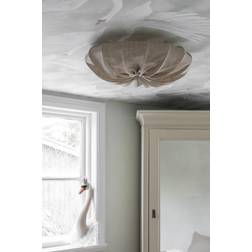 Watt & Veke Anna Linen Ceiling Flush Light 60cm