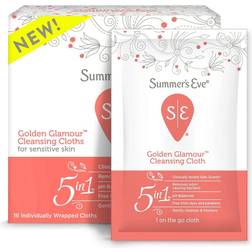 Summer's Eve Golden Glamour Daily Refreshing Individual Cloths 16-pack