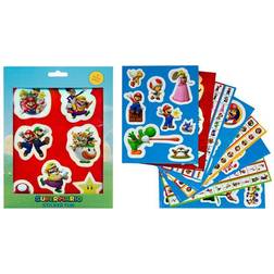 Nintendo Super Mario Bros Klistermärken pack 12 sheets