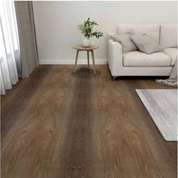 vidaXL 20x Self-adhesive Flooring Planks PVC 1.86 m Brown Striped Floor Tile