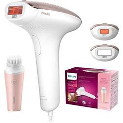 Philips Lumea Advanced IPL Hair Removal Device with 2 Attachments for Face and Body with VisaPure Mini Facial Cleansing Brush BRI922/00