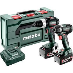 Metabo BSLBL SSD200LTBL 685196000 Cordless drill, Cordless impact driver 18 V 5.2 Ah Li-ion incl. rechargeables, incl. charger