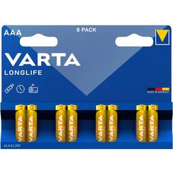 Varta Longlife AAA Battery (Pack of 8) 04103101418