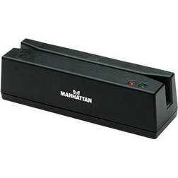 Manhattan USB-A Magnetic Strip Card Reader, Triple Track Reader, Keybo