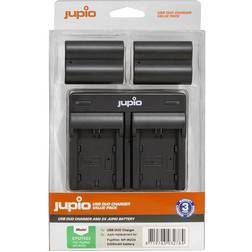 Jupio Value Pack: 2x Battery NP-W235 USB Dual Charger
