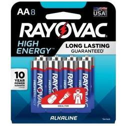 Rayovac Alkaline Batteries, AA, 8-Pk. -815-8K