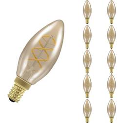 Crompton LED Candle Spiral Filament Antique 2.5W Dimmable 2200K SES-E14