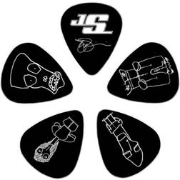 Planet Waves D'Addario Joe Satriani Guitar Picks Black 10 Pack Light Gauge 0.50mm 1CBK2-10JS
