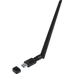 LogiLink WL0246, Trådlös, USB, WLAN, 876 Mbit/s, Svart
