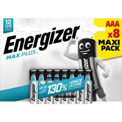 Energizer Max Plus Aaa Batteries, Alkaline, 8 Pack