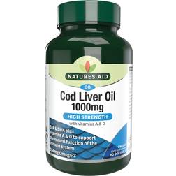Natures Aid Cod Liver Oil (High Strength) 1000mg