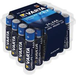 Varta Longlife Power Non-rechargeable AAA Battery Pack of 24