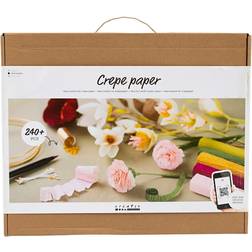 Creativ Company Maxi Craft Kit Crepe Paper, Flowers, Crêpe ratio: 180% 105 g, 1 set