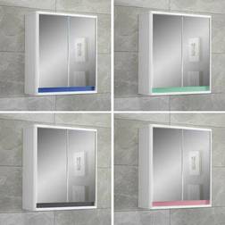 Vale Designs Double Door Coloured Cabinet Wall Mirror