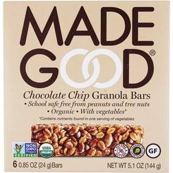 Made Good Organic Gluten Free Granola Bars Chocolate Chip 6 Bars