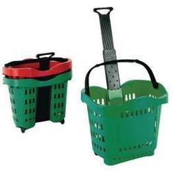 VFM Giant Shopping Basket/Trolley Green SBY20755