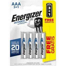 Energizer Lithium AAA Batteries Pack 4