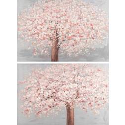 Dkd Home Decor Painting Tree (120 x 3,5 x 80 cm) (2 Units) Framed Art