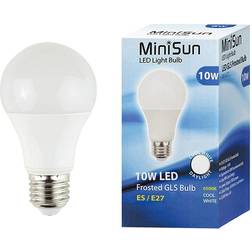 MiniSun 10 x 10W ES E27 Cool White LED GLS Bulbs