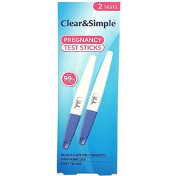 Clear & Simple Pregnancy Test Sticks 2-pack
