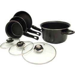 Leisurewize Streetwize Accessories 7 Pan Set Cookware Set with lid