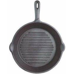 KitchenCraft Deluxe Cast Iron 24cm Round Ribbed