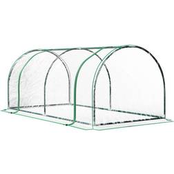 OutSunny Tunnel Greenhouse Grow Steel Frame Pe