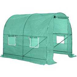 OutSunny Polytunnel Greenhouse 2.5x2m Stainless steel Plastic