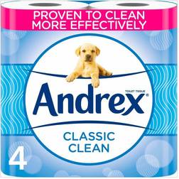 Andrex Classic Clean Toilet Tissue 4 Rolls wilko