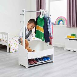 Liberty House Toys Kids Hanging Rail with Extra Storage, none