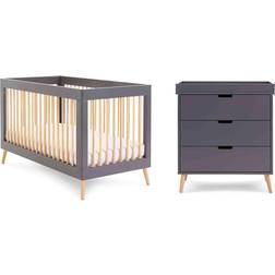 OBaby Maya Cot Bed 2 Piece Nursery Furniture Set
