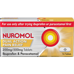 Nuromol Dual Action Pain Relief 200mg/500mg Ibuprofen & Paracetamol Tablet