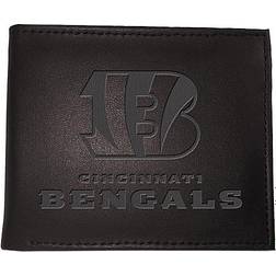 Evergreen Sports America Cincinnati Bengals NFL Leather Bi-Fold Wallet, Black