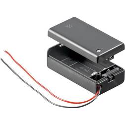 Goobay AccuCell 48171 Battery tray 1x 9V PP3 Cable (L x W x H) 2.100 cm x 3.300 cm x 25.6 mm